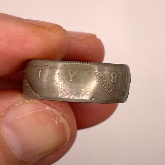 2018 Kennedy Half Dollar Coin Ring Wide Band Chunky Bold - Picture 7 of 11